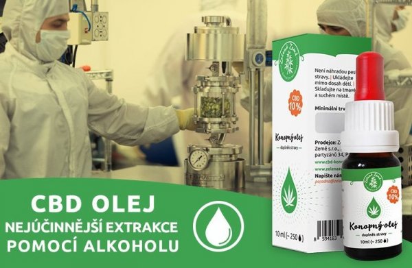 Olej CBD - najskuteczniejsza ekstrakcja alkoholowa 